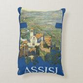 アッシジイタリアヴィンテージ旅行アートフランチェスコ大聖堂 アクセントクッション (裏面(縦))