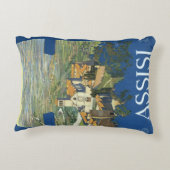 アッシジイタリアヴィンテージ旅行アートフランチェスコ大聖堂 アクセントクッション (裏面)