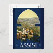 アッシジヴィンテージサンフランシスイタリアンハガキ ポストカード (正面/裏面)