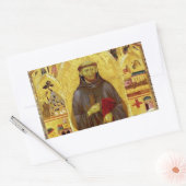 アッシジ中世のイコノグラフィーの聖フランシス 長方形シール (封筒)