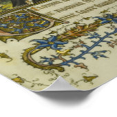 アッシジ中世写本の聖フランシス ポスター (角)