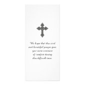 アッシジ和平祈りの言葉共感書の聖フランシス ラックカード (裏面)