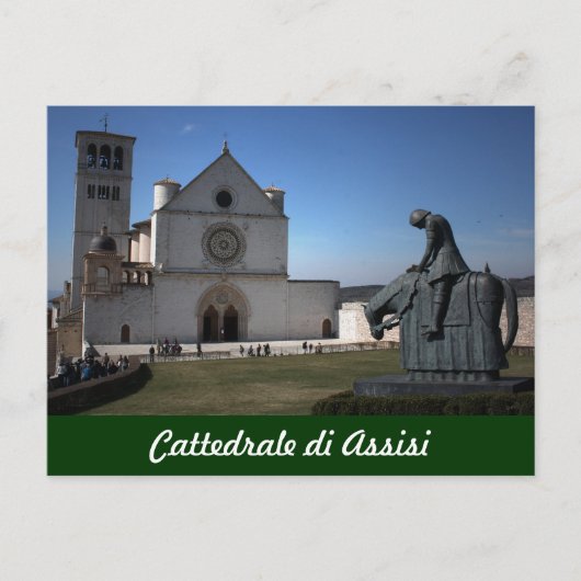 アッシジ大聖堂(イタリアンCatedrale di Assisi) ポストカード (正面)