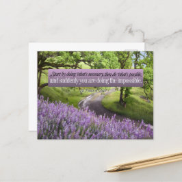 アッシジ引用文の聖フランシス感動的は可能 ポストカード