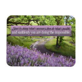 アッシジ引用文の聖フランシス感動的は可能 マグネット