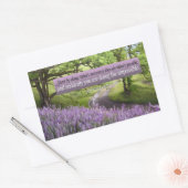 アッシジ引用文の聖フランシス感動的は可能 長方形シール (封筒)