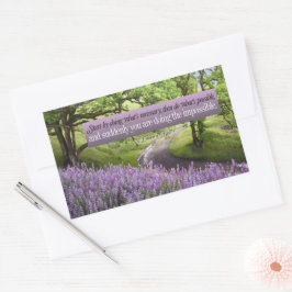 アッシジ引用文の聖フランシス感動的は可能 長方形シール