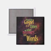 アッシジ引用文の聖フランシス マグネット (正面/裏面)