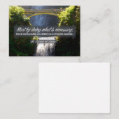 アッシジ感動的引用文「Doing」 ノートカード (正面/裏面)