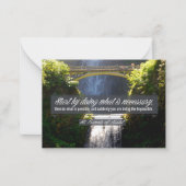 アッシジ感動的引用文「Doing」 ノートカード (正面)