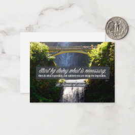 アッシジ感動的引用文「Doing」 ノートカード