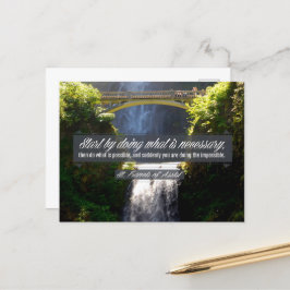 アッシジ感動的引用文「Doing」 ポストカード