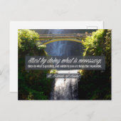 アッシジ感動的引用文「Doing」 ポストカード (正面/裏面)