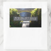 アッシジ感動的引用文「Doing」 長方形シール (バッグ)