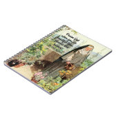 アッシジ散水花の聖クレア(M 065;引用文) ノートブック (左側)