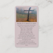 アッシジ油絵記念カードの聖フランシス 名刺 (正面)