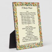 アッシジ祈りの言葉の聖シンプル聖フランシス フォトプラーク (側面)