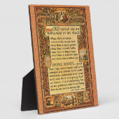アッシジ祈りの言葉の聖シンプル聖フランシス フォトプラーク (側面)