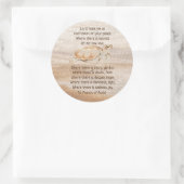 アッシジ祈りの言葉ウミガメの聖フランシス ラウンドシール (バッグ)