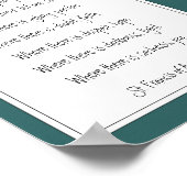 アッシジ祈りの言葉ブルーヘロン素晴らしバードの聖フランシス ポスター (角)