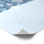 アッシジ祈りの言葉冬雪林の聖フランシス ポスター (角)