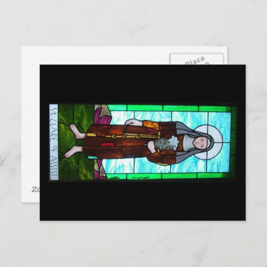 アッシジ葉書の聖クレア ポストカード (正面/裏面)