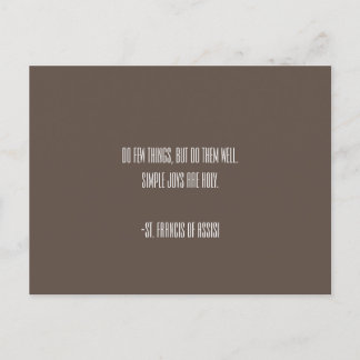 アッシジ葉書の聖フランシス ポストカード