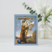 アッシジ・イエス十字架天使の聖フランシス ポストカード (スタンド正面)