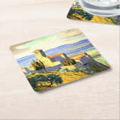 アッシジ，イタリア – 素晴らしア絵画ート スクエアペーパーコースター (アングル)