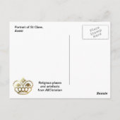 アッシジ・セントクレアポートレート ポストカード (裏面)