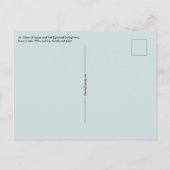 アッシジ&ヌンスの聖クレア(SAU 027) ポストカード (裏面)