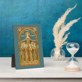 アッシジ&ヌンスの聖クレア(SAU 027) 5"x7" フォトプラーク