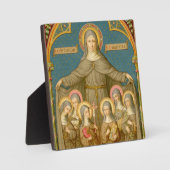 アッシジ&ヌンス(SAU 027)スクエアの聖クレア フォトプラーク (正面)