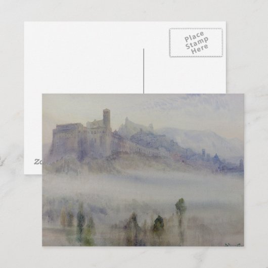 アッシジ、早朝 ポストカード (正面/裏面)