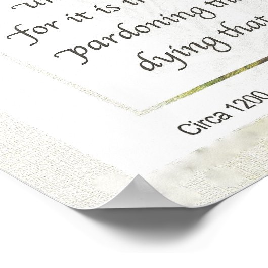 アッシジA平和のためのシンプル祈りの言葉のサンフランシス ポスター (角)