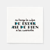 アッシデビエンアロス40 スタンダードカクテルナプキン (正面)