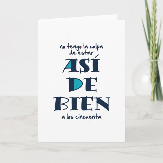 アッシデビエンアロス50 サンキューカード (正面)