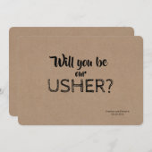 アッシャーの提案カードを使用するか 招待状 (正面/裏面)