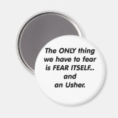 アッシャーを恐れる マグネット (正面/裏面)