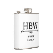 アッシャーイニシャル フラスク (右)