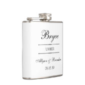 アッシャーパーソナライズされた フラスク (右)