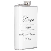 アッシャーパーソナライズされた フラスク (右)