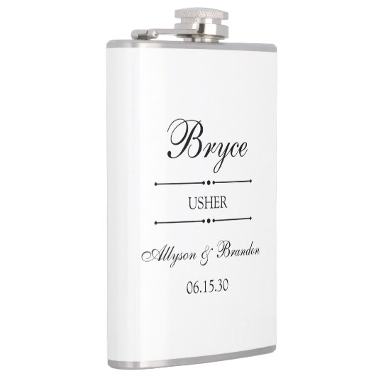 アッシャーパーソナライズされた フラスク (右)