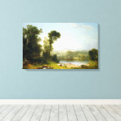 アッシャーブラウン牧歌的な風景 キャンバスプリント (インサイチュ (ウッドフロア))