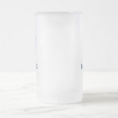 アッシャーブルーボウタイ フロストグラスビールジョッキ (中央)