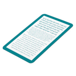 アッシャーヤツリヘブライ賛美語ターコイズ マグネット