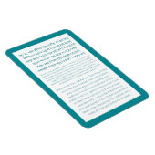 アッシャーヤツリヘブライ賛美語ターコイズ マグネット (右側)