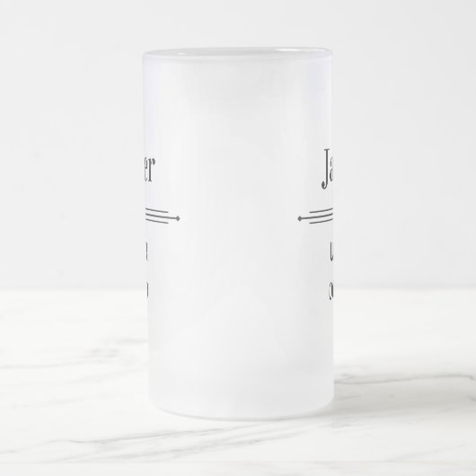 アッシャー専用 フロストグラスビールジョッキ (中央)