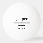 アッシャー専用 卓球ボール (正面)