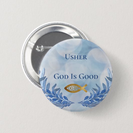 アッシャー教会の神は良いモダン 缶バッジ (正面&裏面)